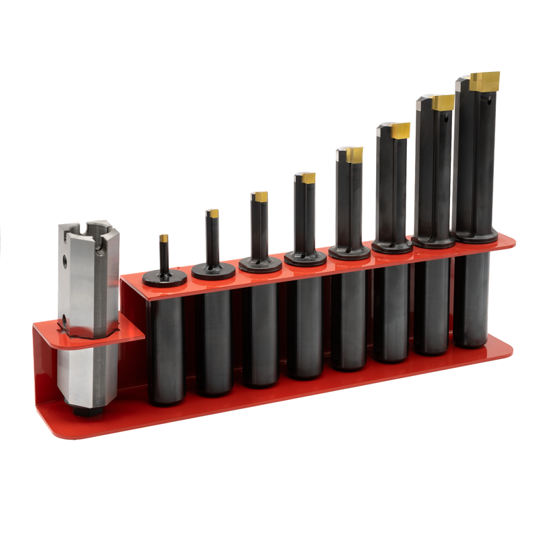 Kit 8 utensili serie lunga gambo 32 per stozzatric